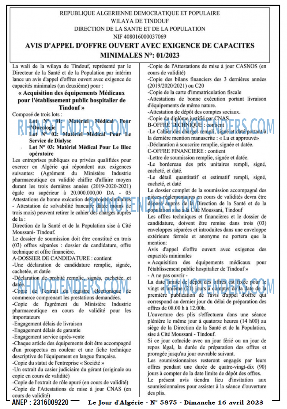 Le Jour d'Algérie
