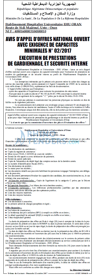 TRIBUNE DES LECTEURS