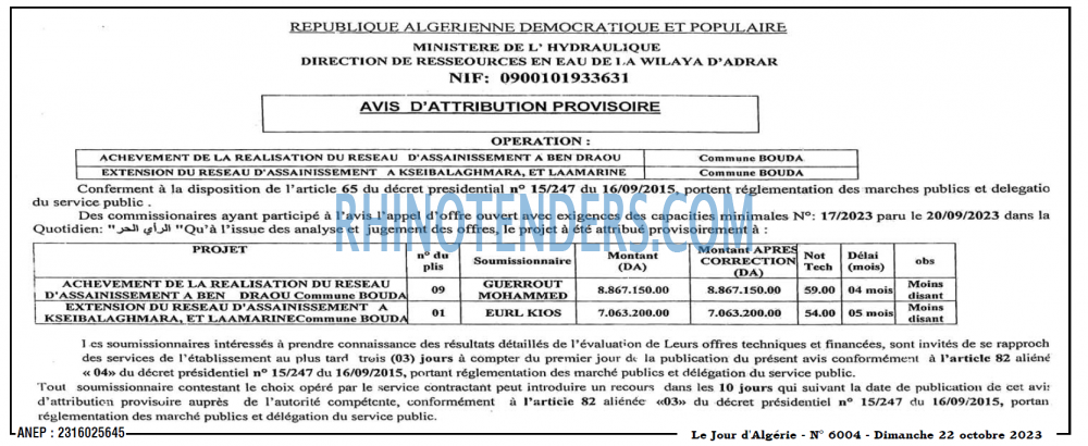 Le Jour d'Algérie