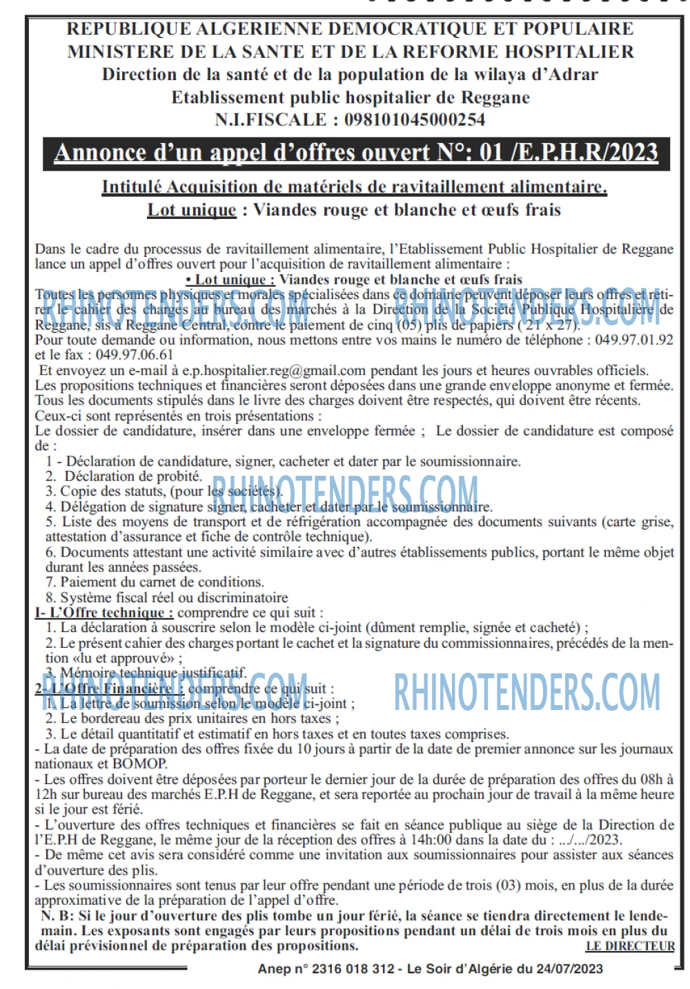 LE SOIR D'ALGERIE