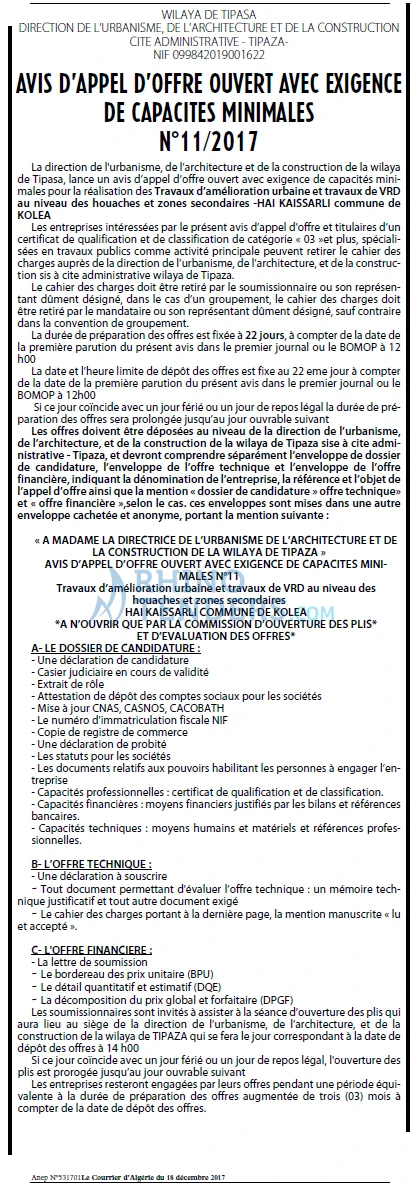 Le Courrier d'Algerie