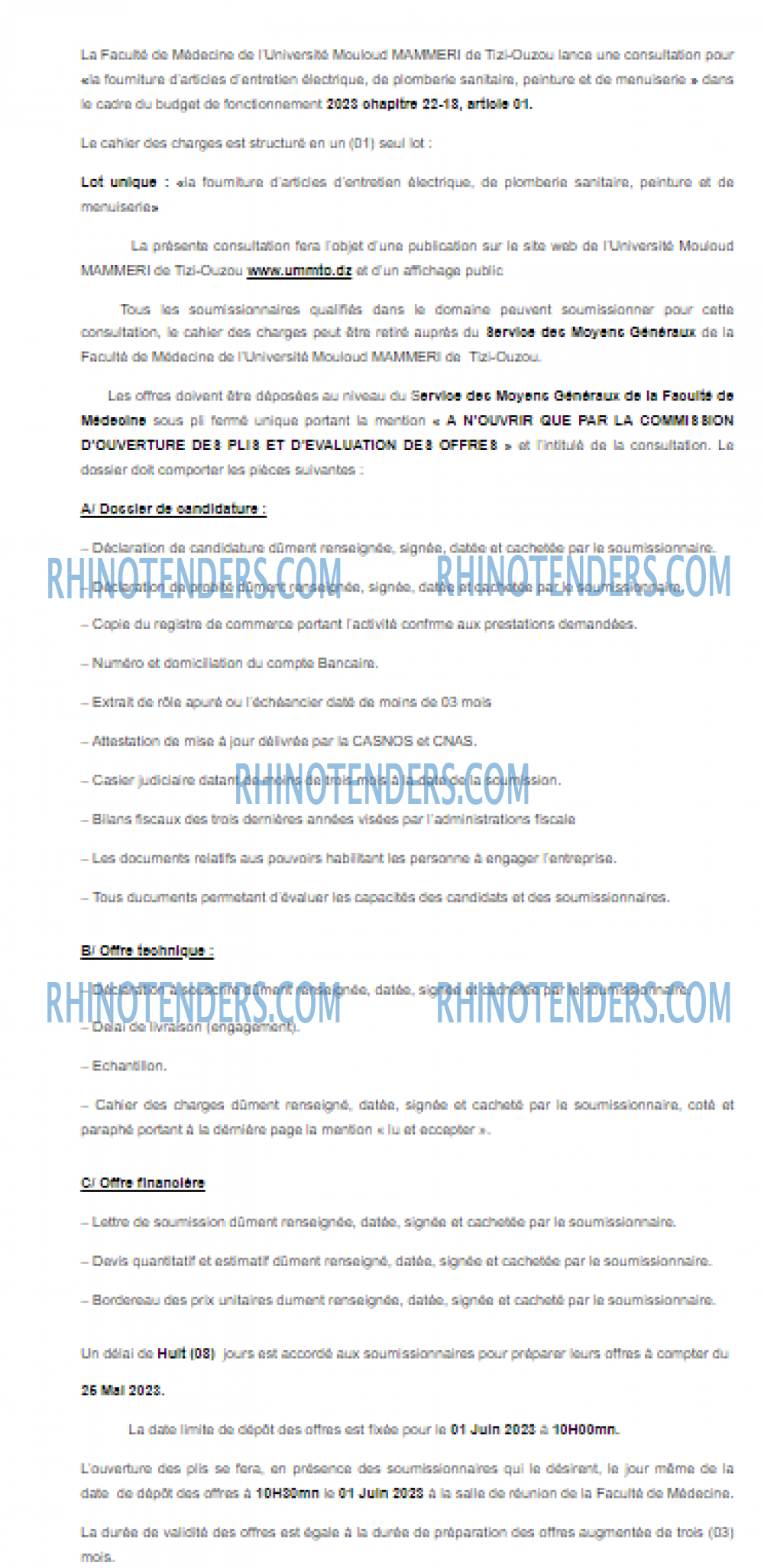 Rhinotenders