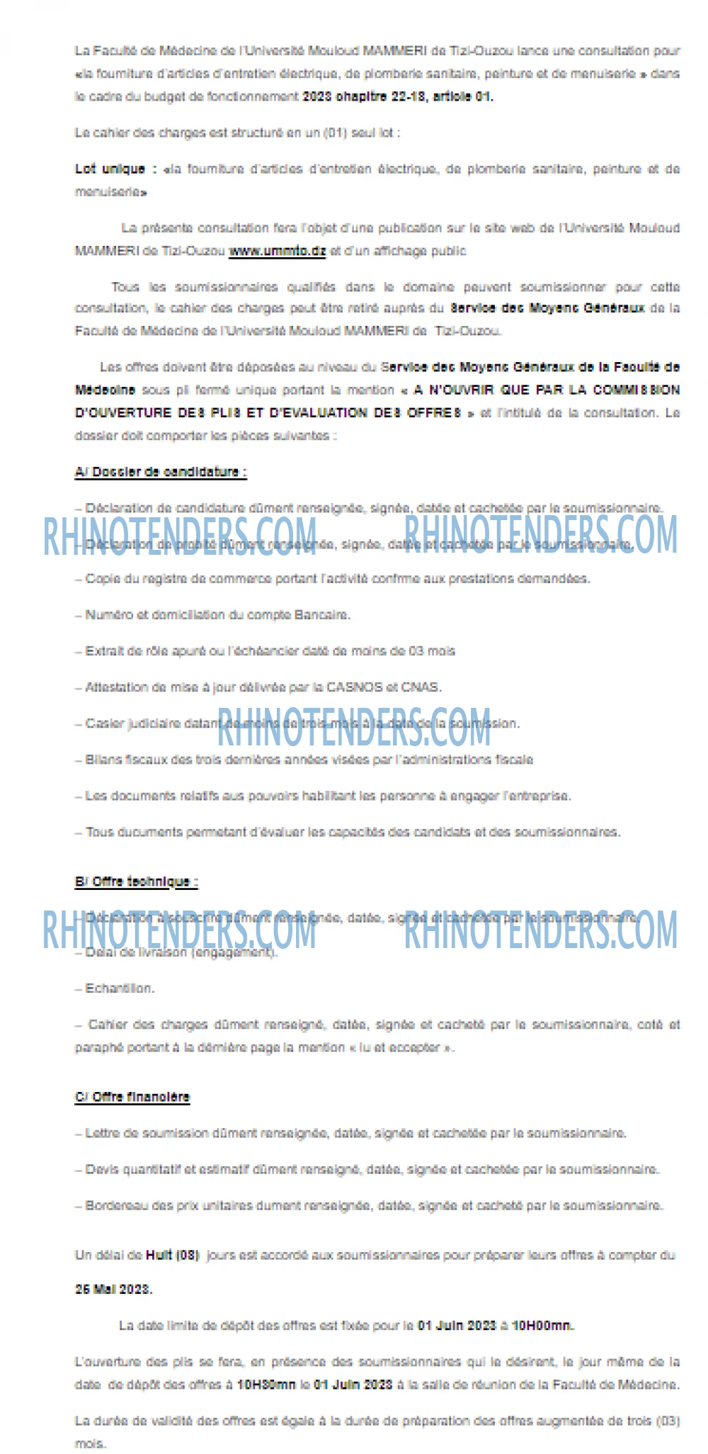 Rhinotenders