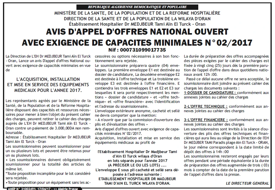 ALGERIE PRESSE