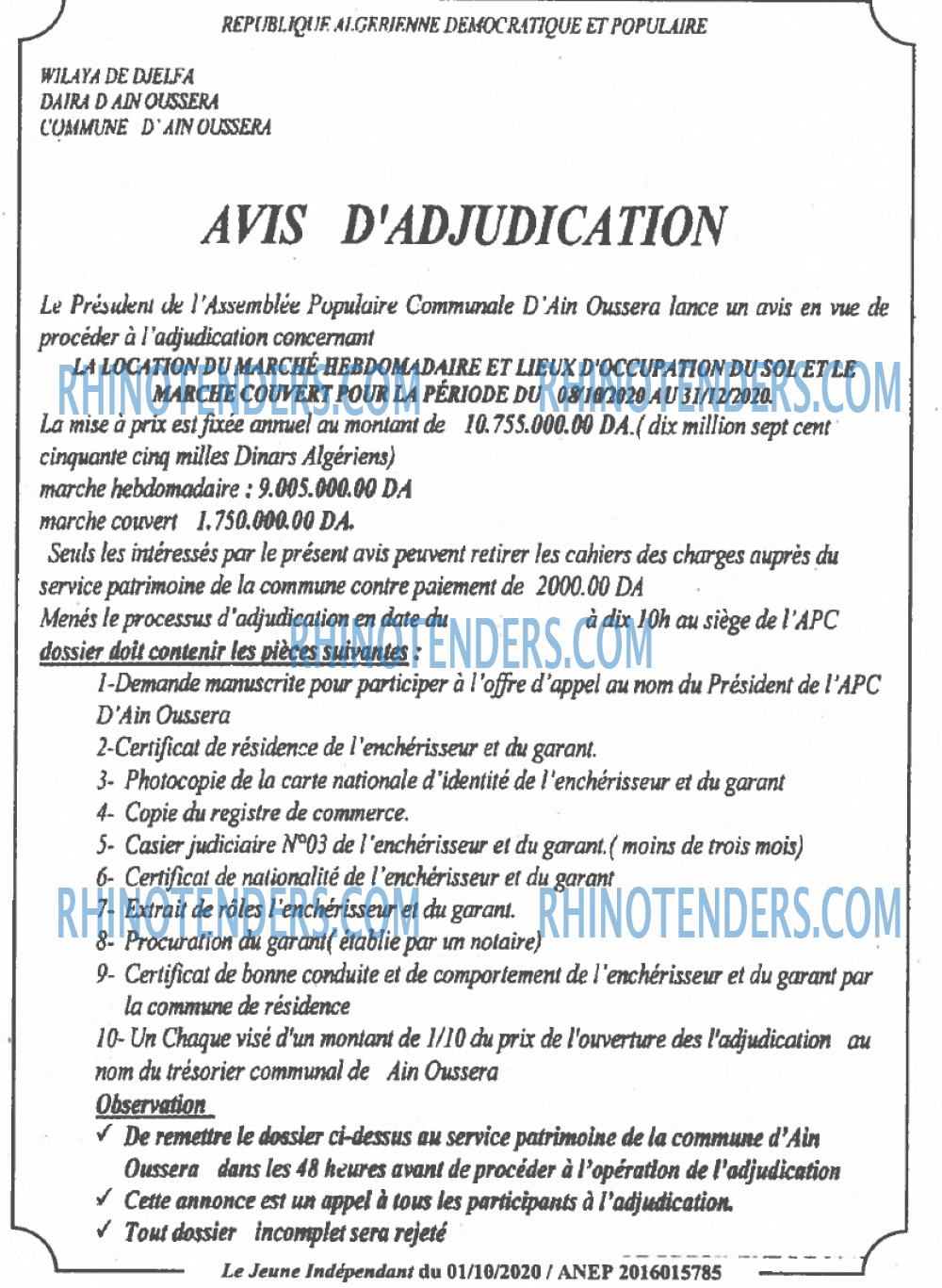 Jeune Independant