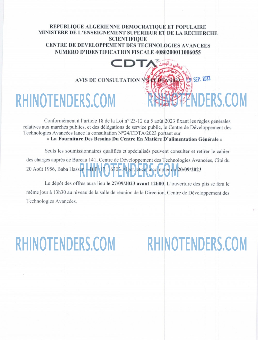 Rhinotenders
