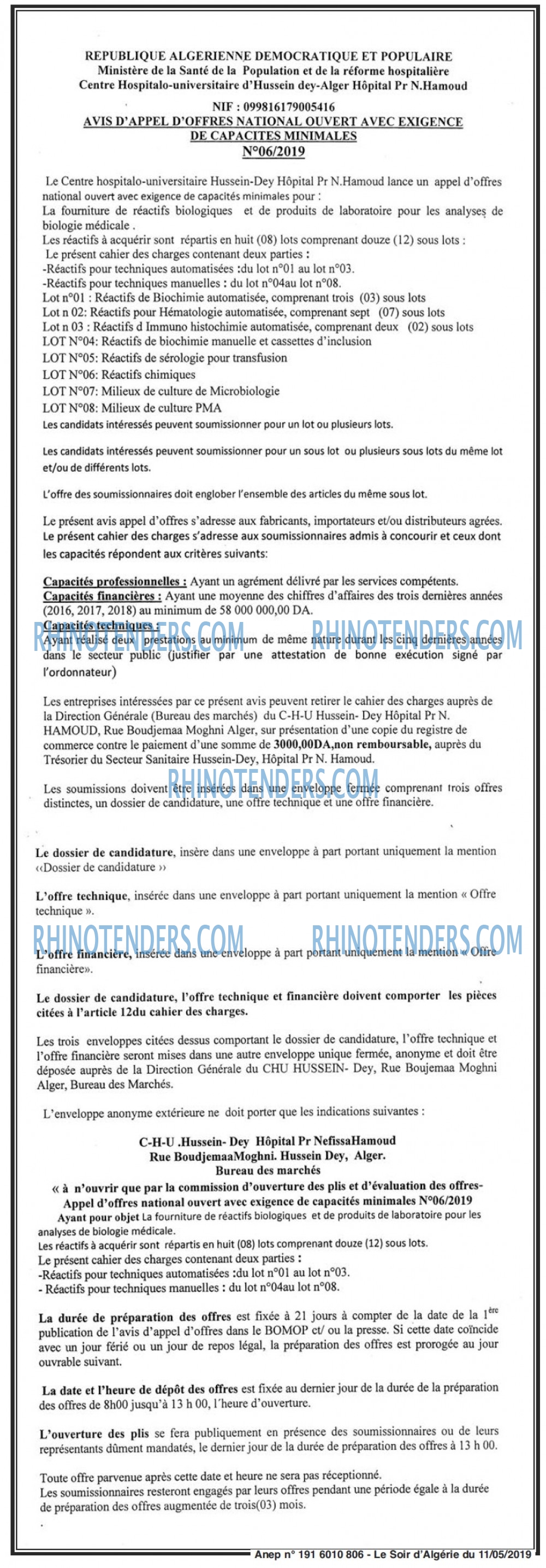 LE SOIR D'ALGERIE