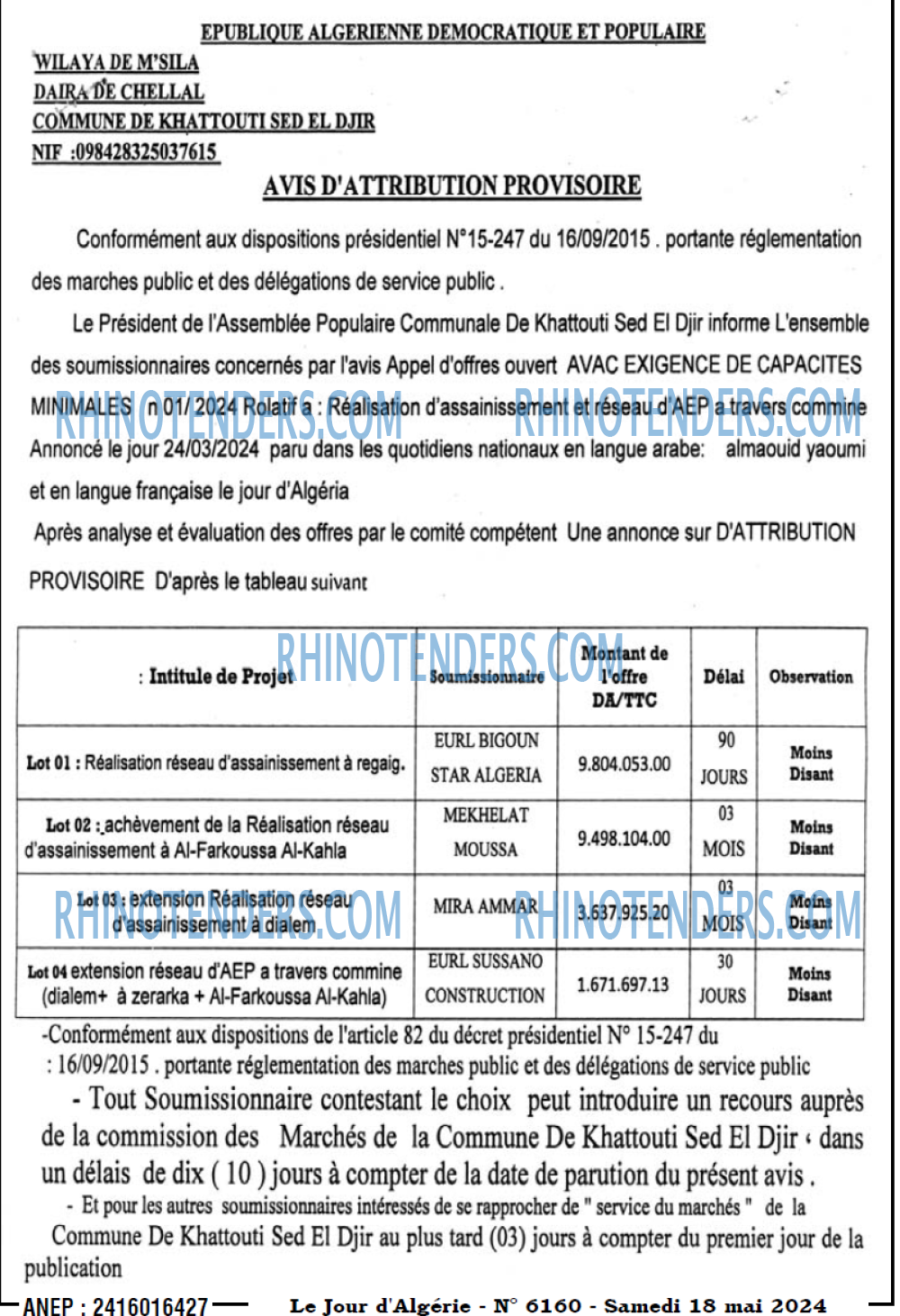 Le Jour d'Algérie