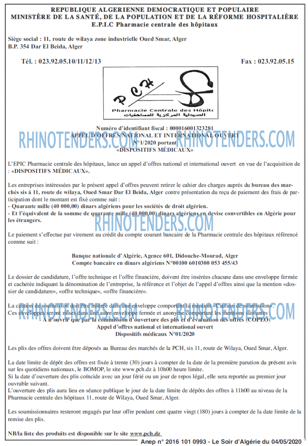 LE SOIR D'ALGERIE