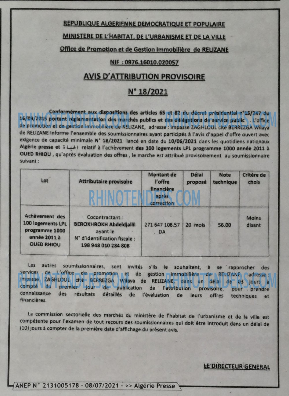 ALGERIE PRESSE