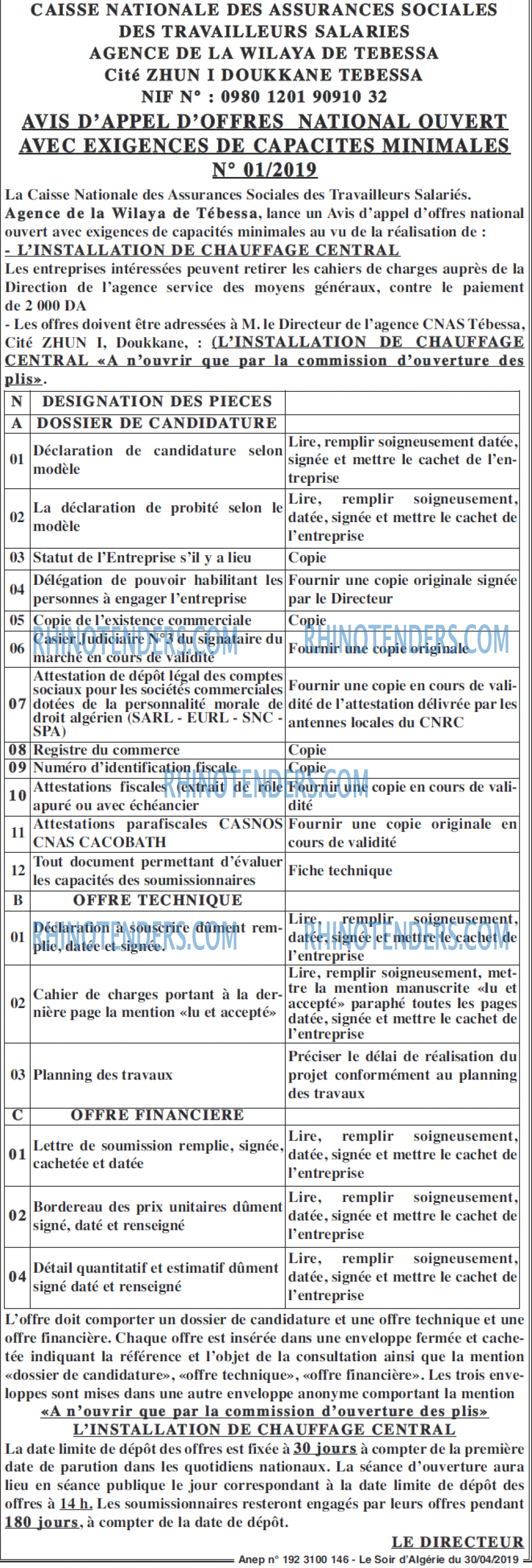 LE SOIR D'ALGERIE