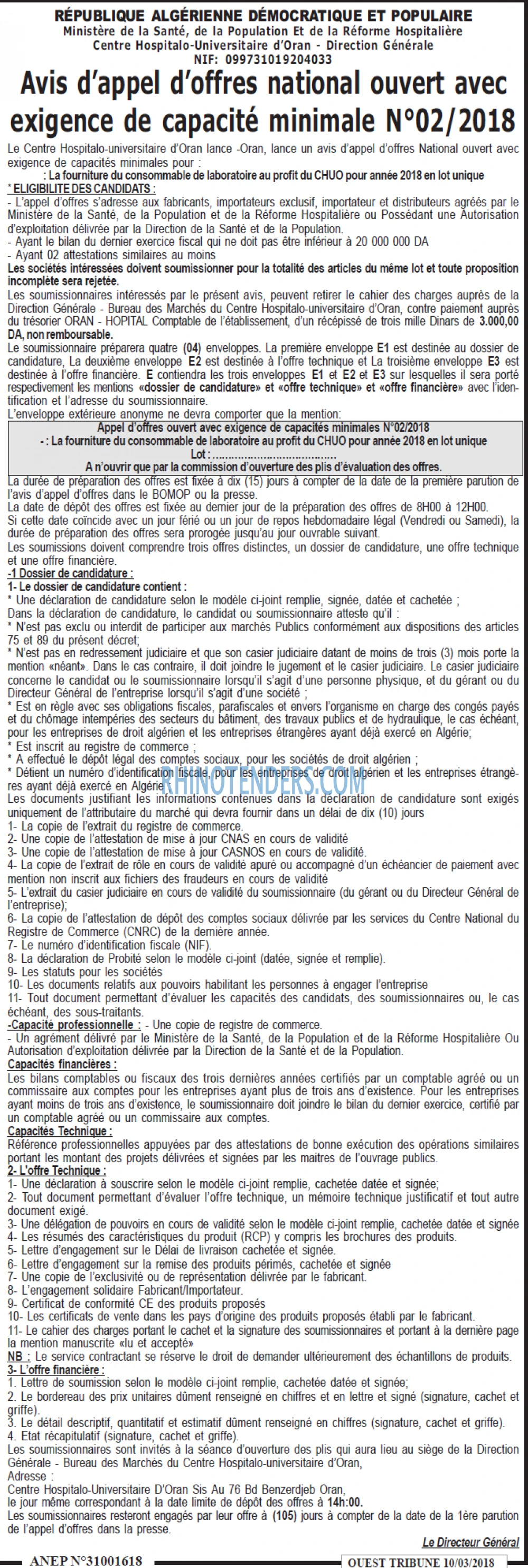 ouest TRIBUNE