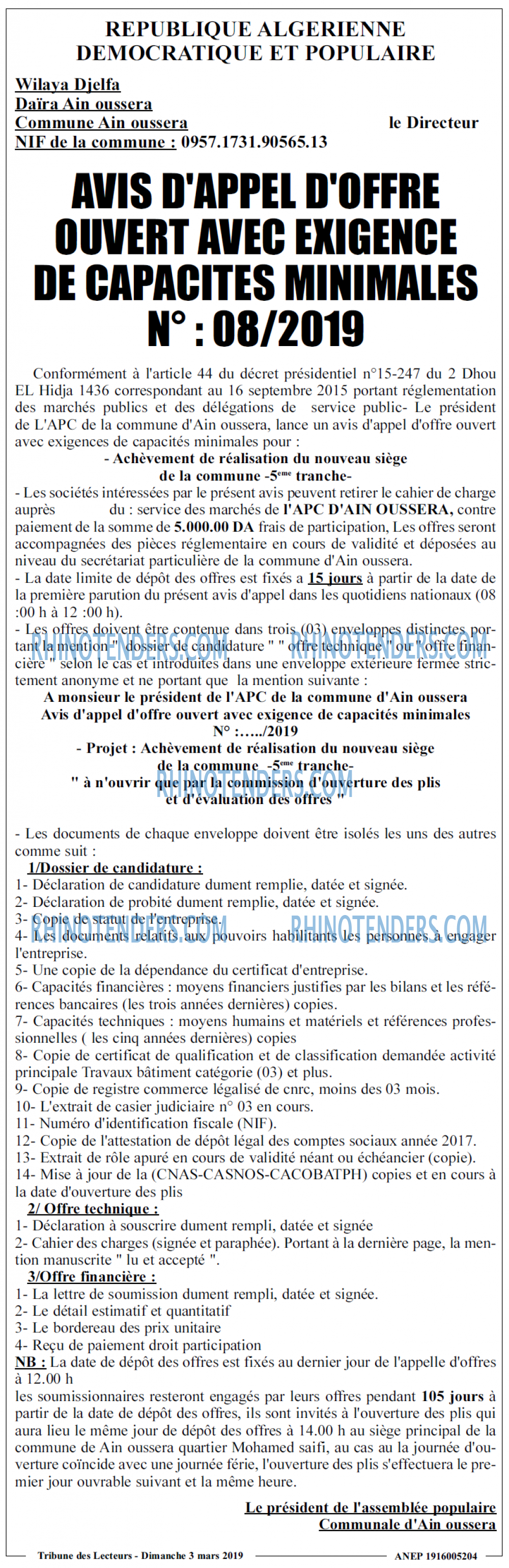 TRIBUNE DES LECTEURS
