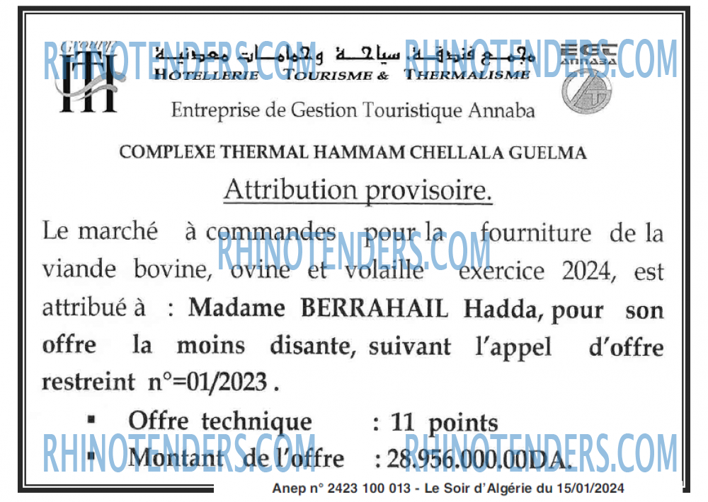 LE SOIR D'ALGERIE