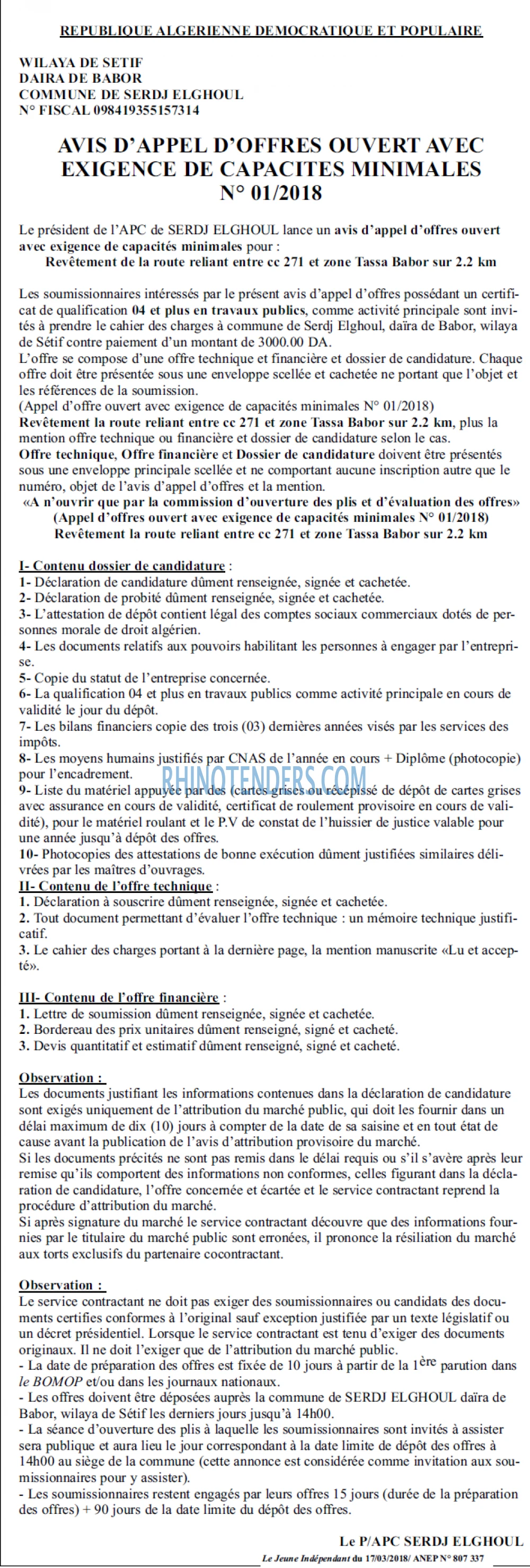 Le jeune indépendant