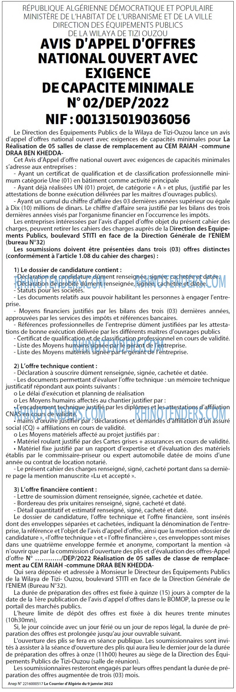 Le Courrier d'Algerie