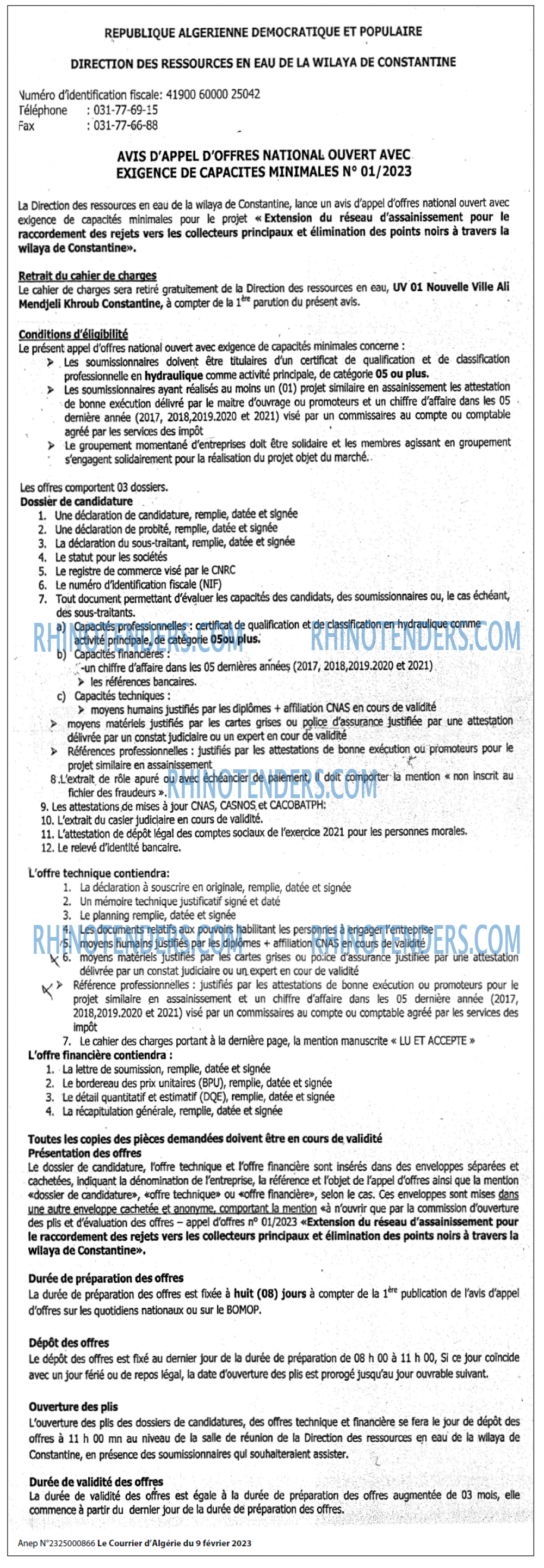 Le Courrier d'Algerie