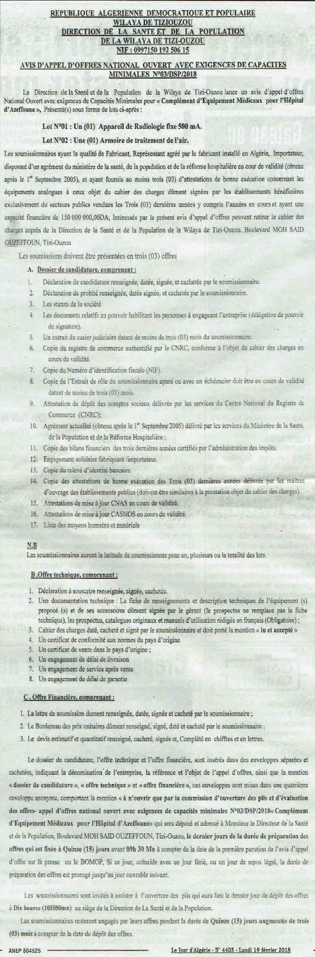 Le Jour d'Algérie
