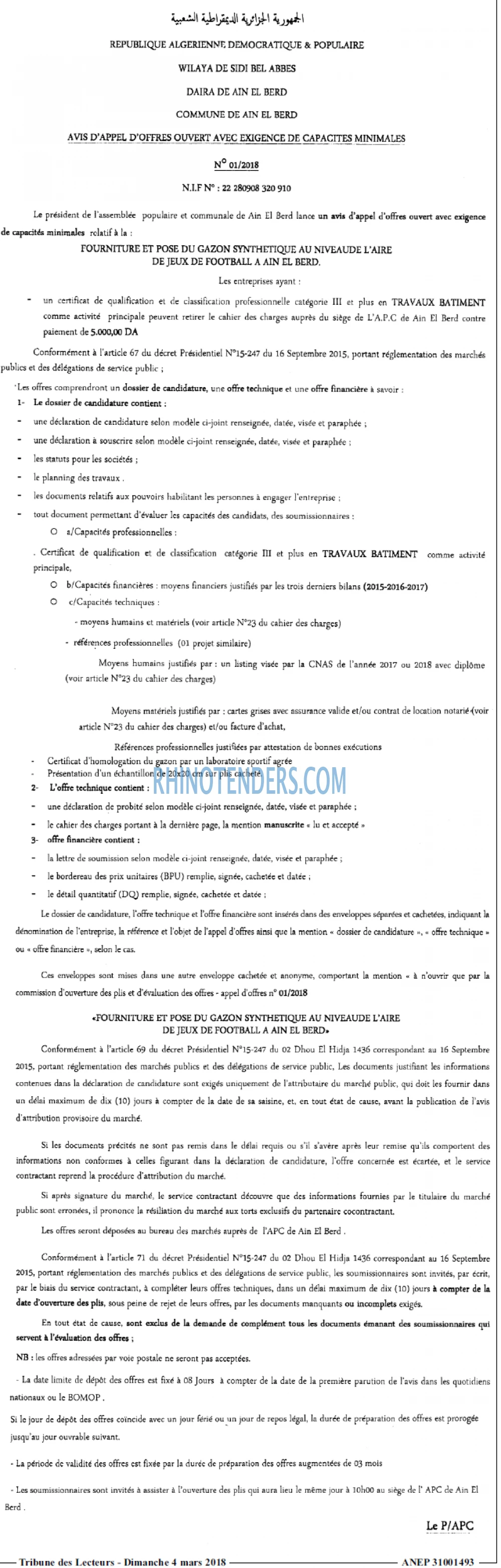 TRIBUNE DES LECTEURS