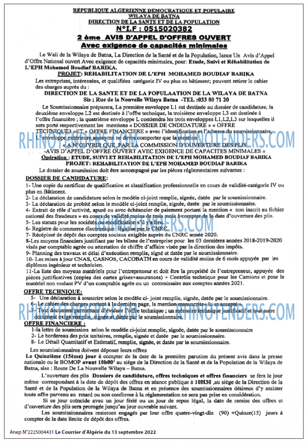 Le Courrier d'Algerie