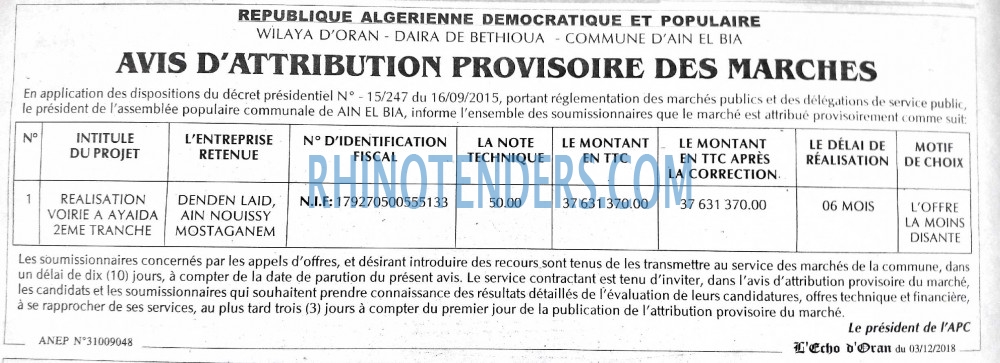L'ECHO D'ORAN
