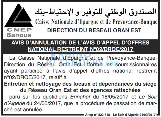 LE SOIR D'ALGERIE