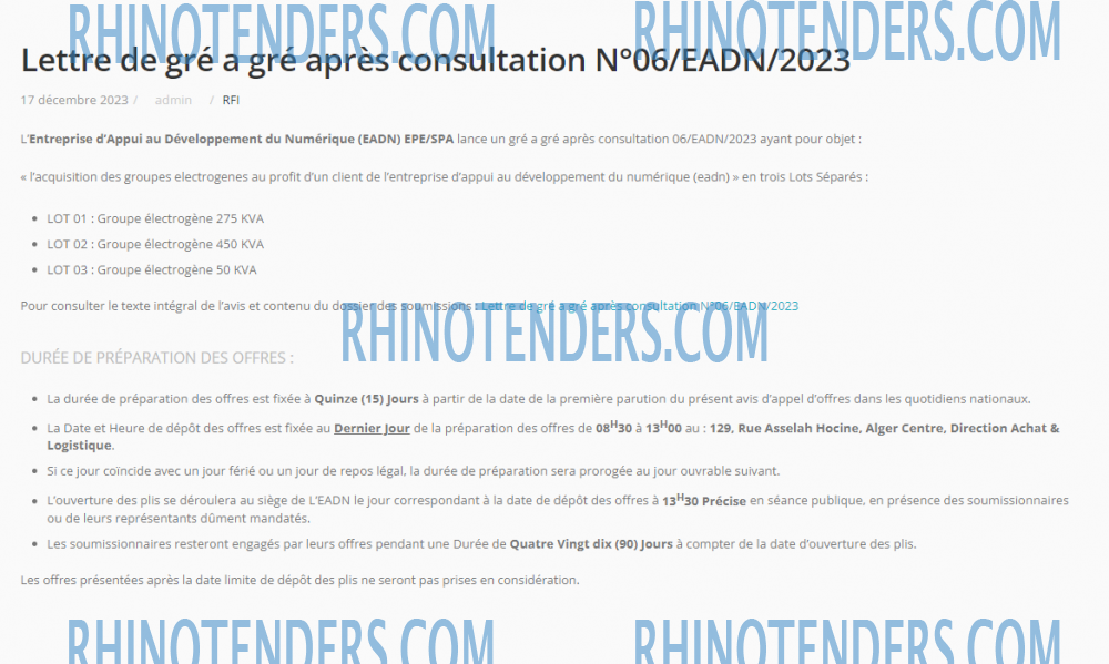Rhinotenders