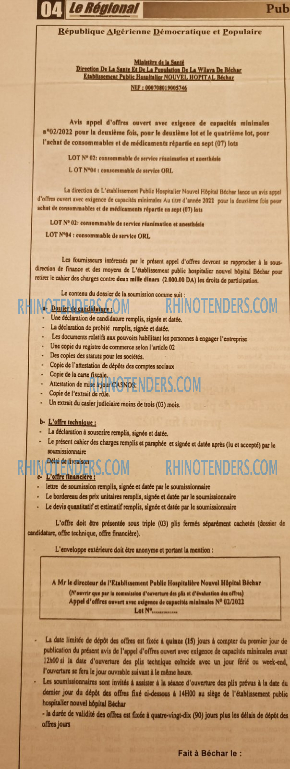 LE REGIONAL