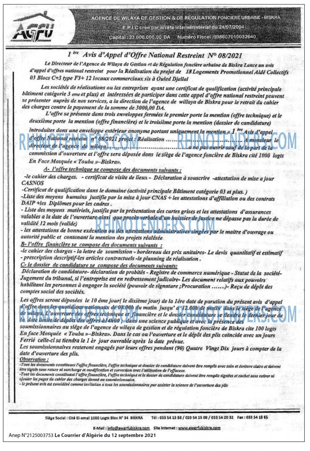 Le Courrier d'Algerie
