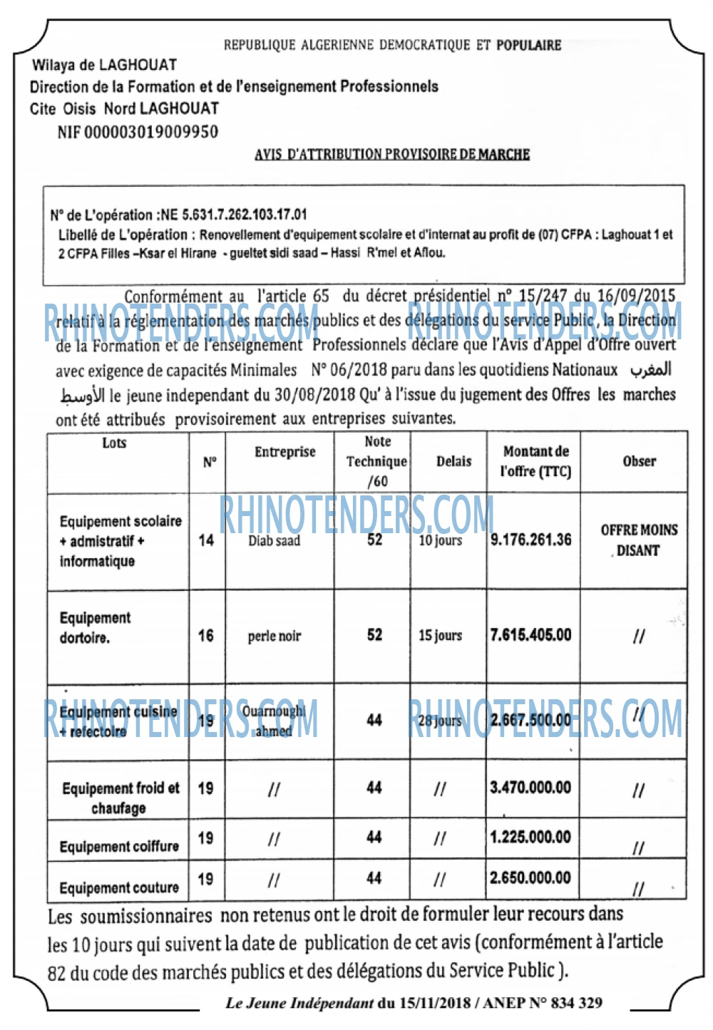 Le jeune indépendant