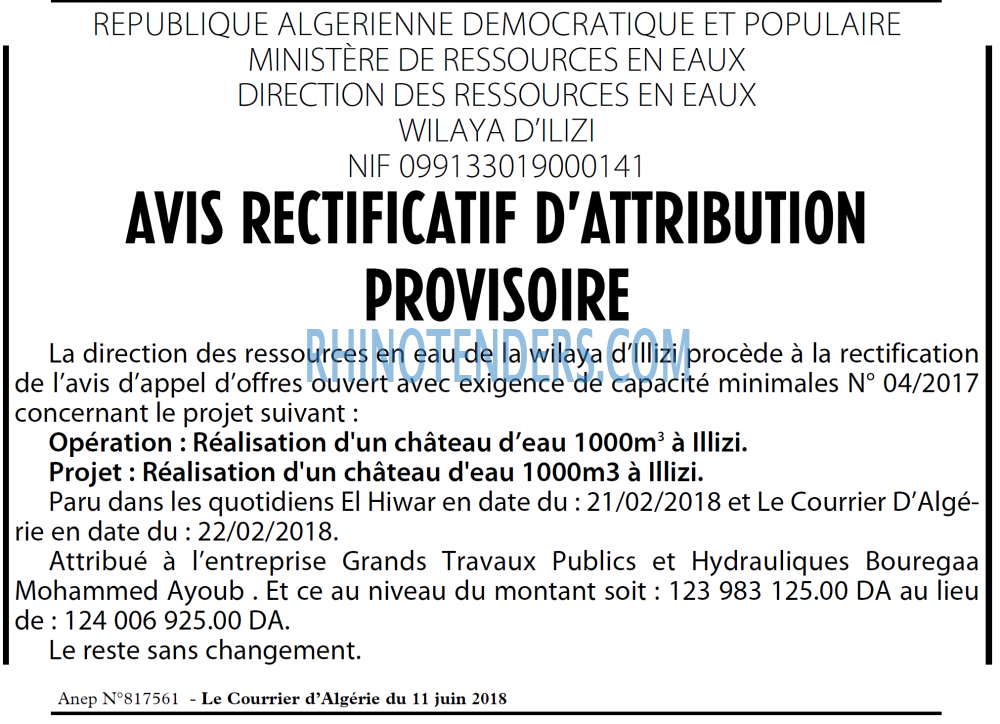 Le Courrier d'Algerie