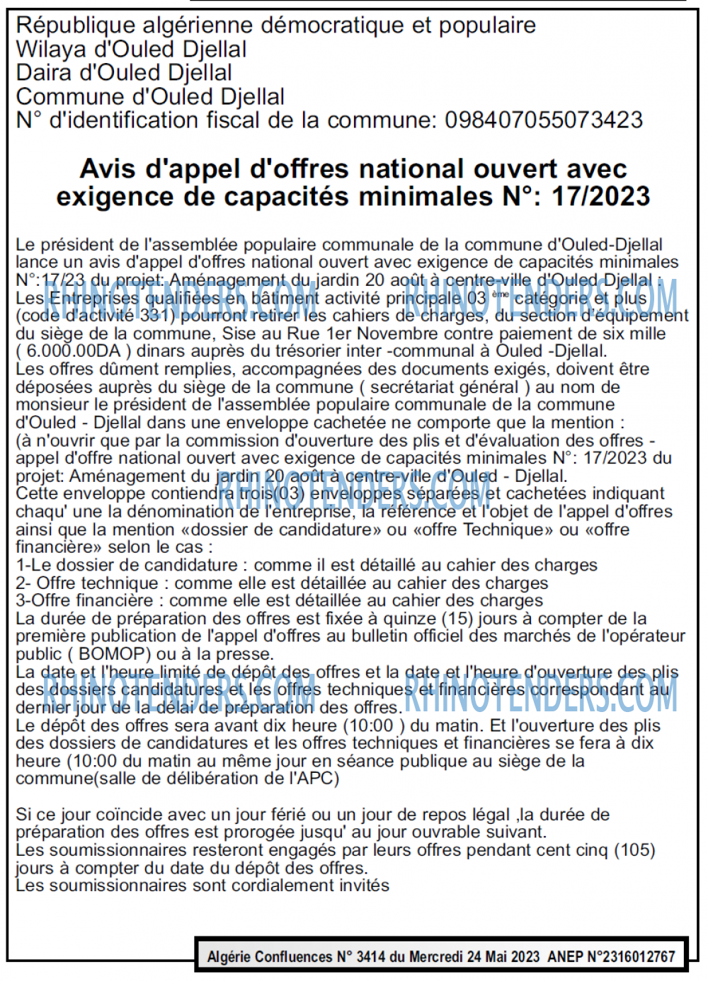 Algerie Confluence