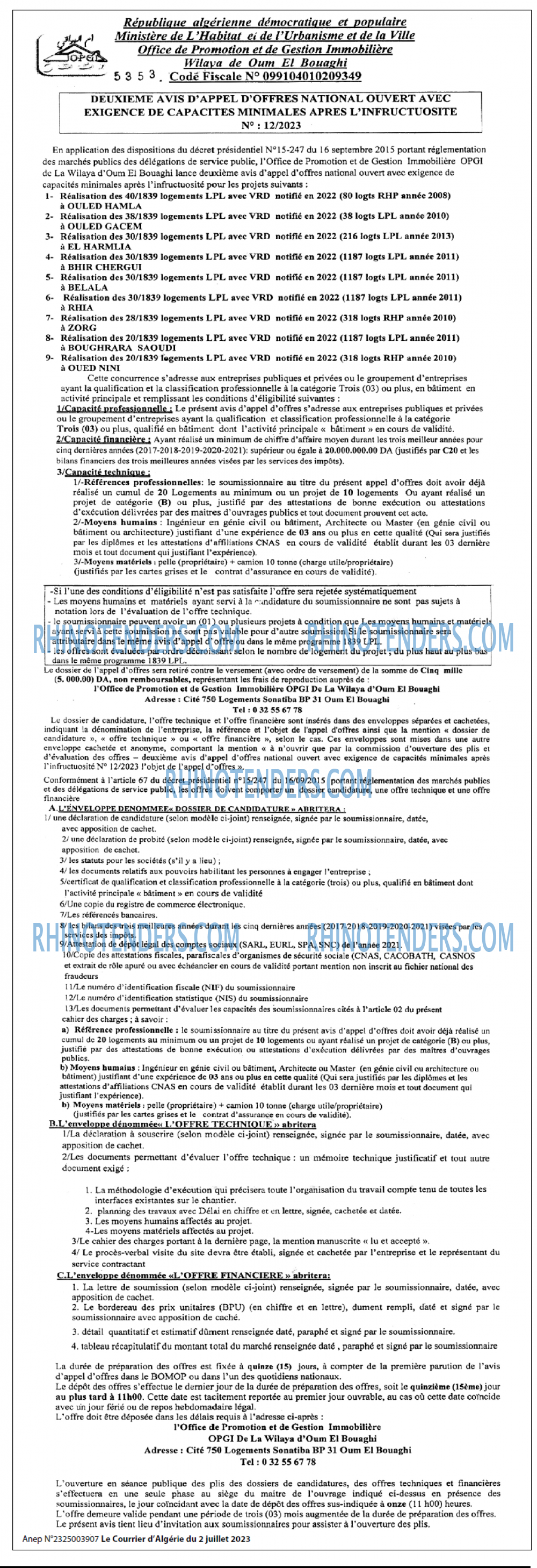 Le Courrier d'Algerie
