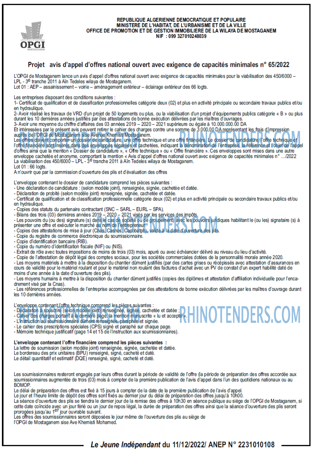 Jeune Independant