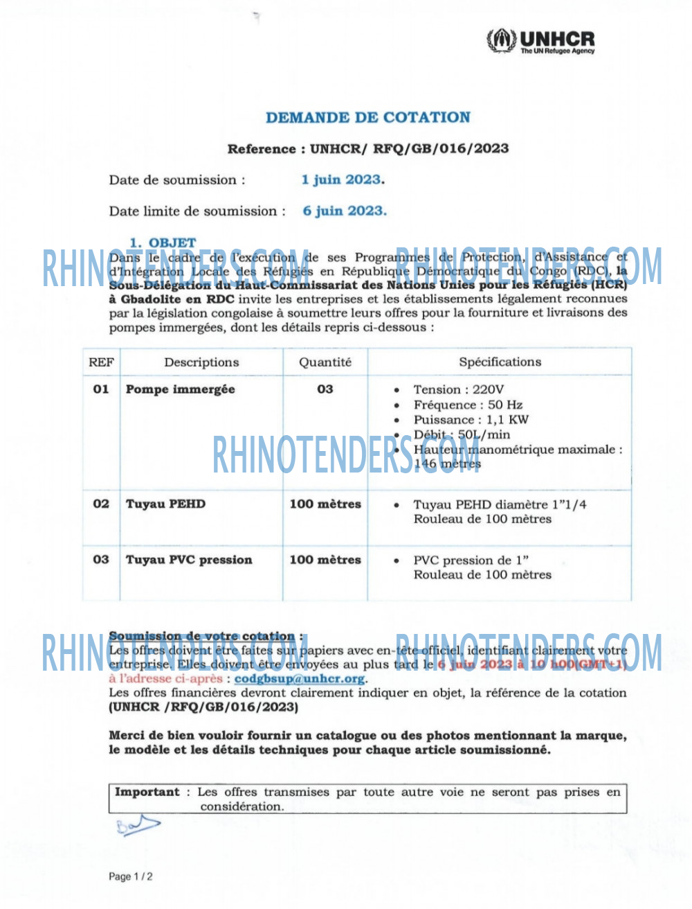 Rhinotenders