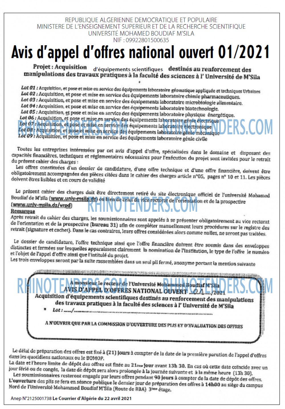 Le Courrier d'Algerie
