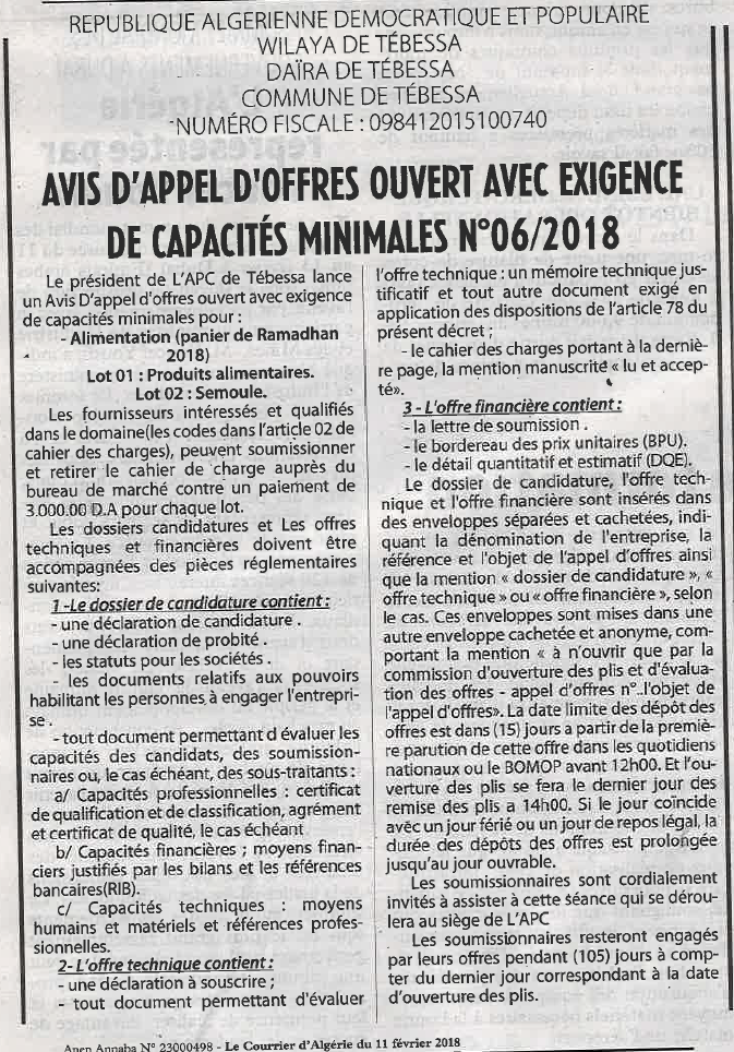 Le Courrier d'Algerie