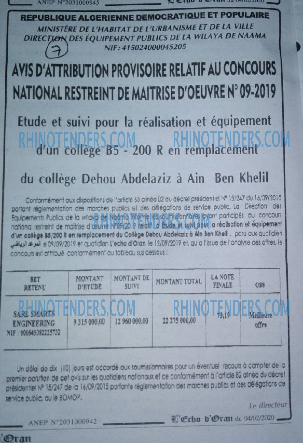Echo d'Oran