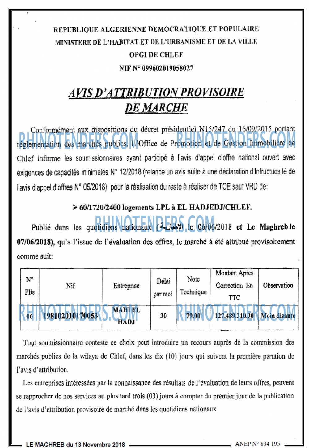 LE MAGHREB