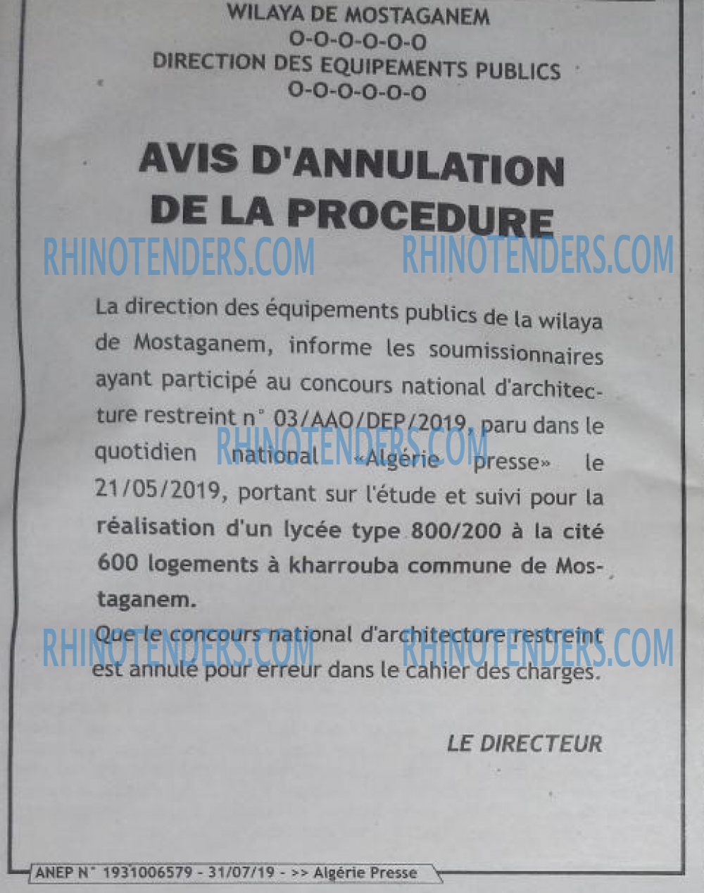 ALGERIE PRESSE