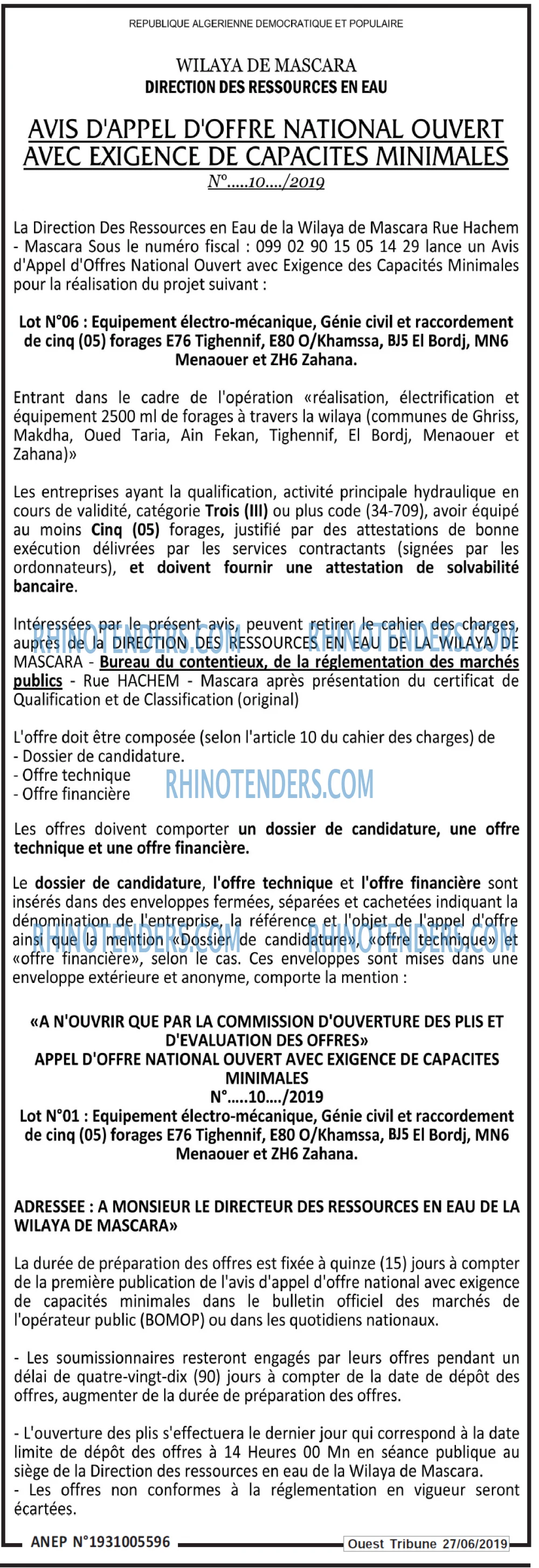 ouest TRIBUNE