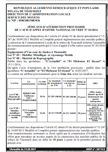L'Actualité