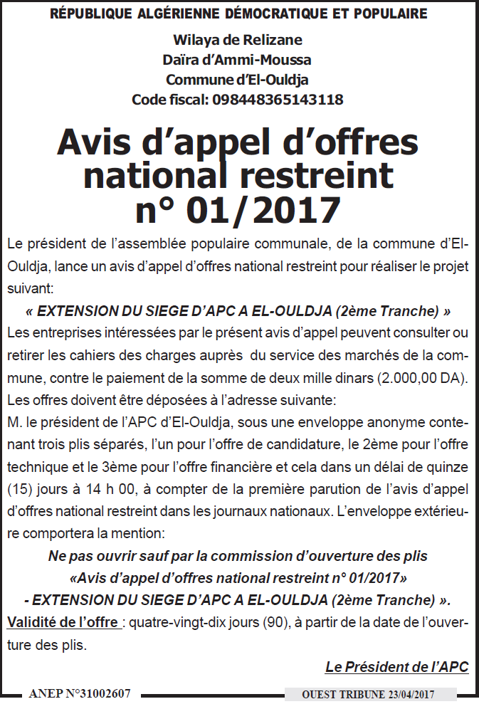 ouest TRIBUNE