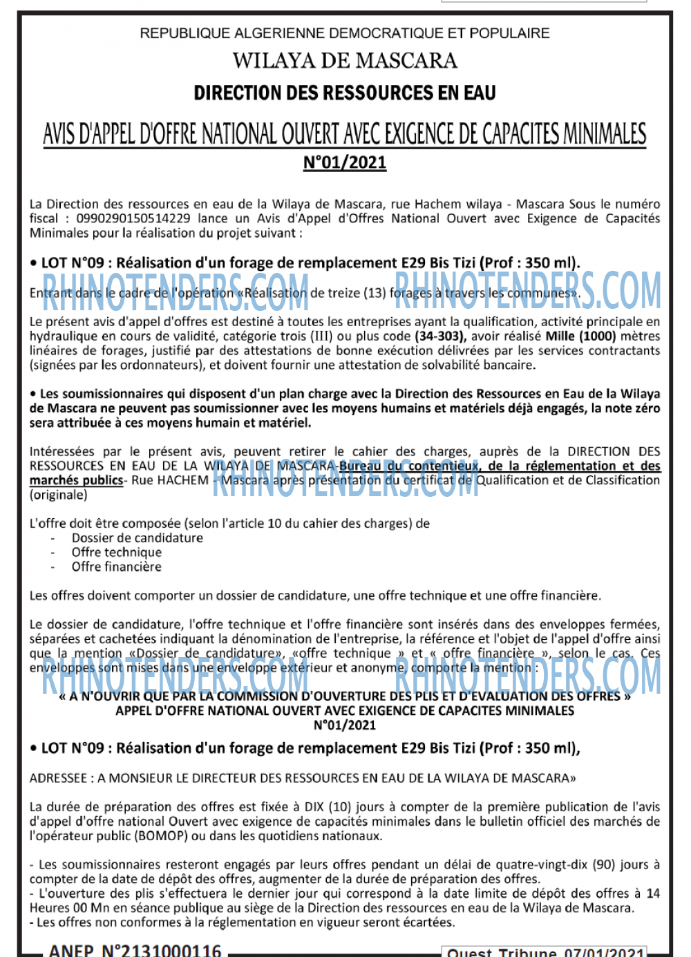 ouest TRIBUNE