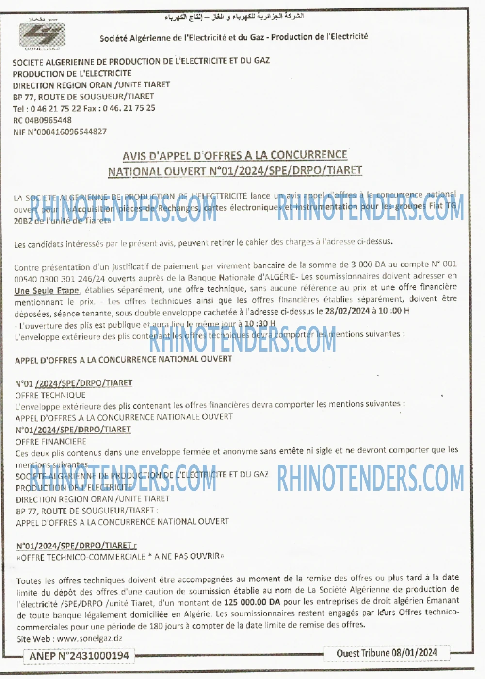 ouest TRIBUNE