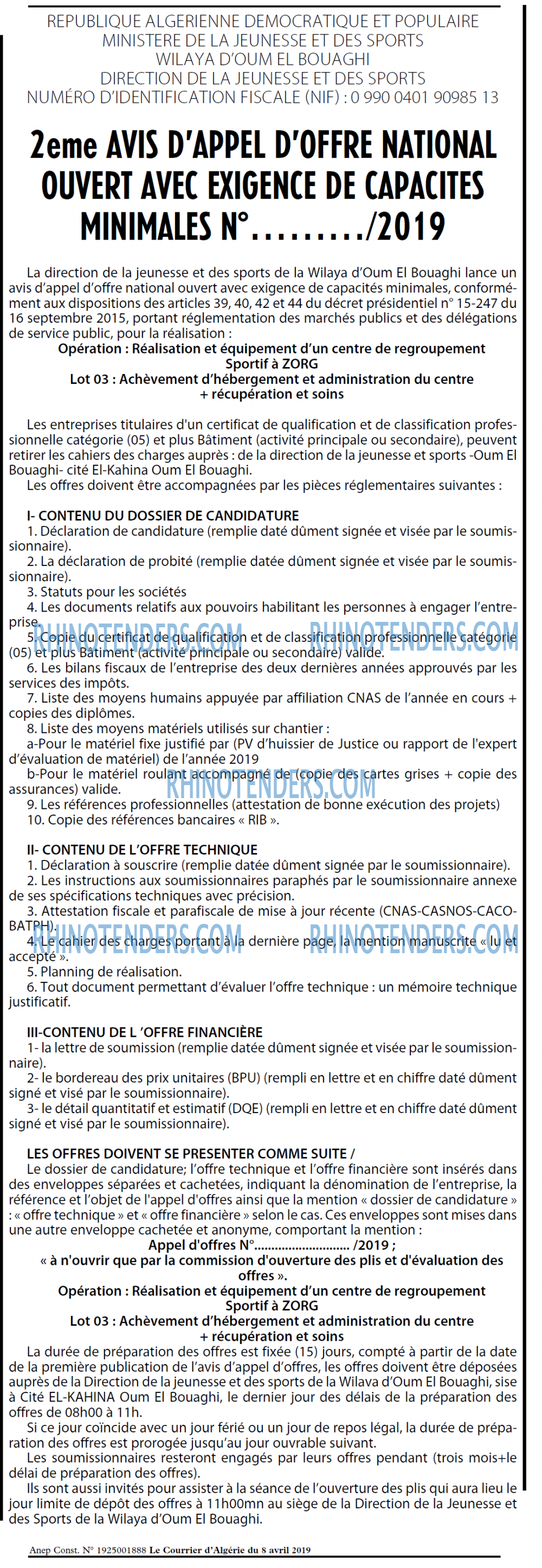 Le Courrier d'Algerie