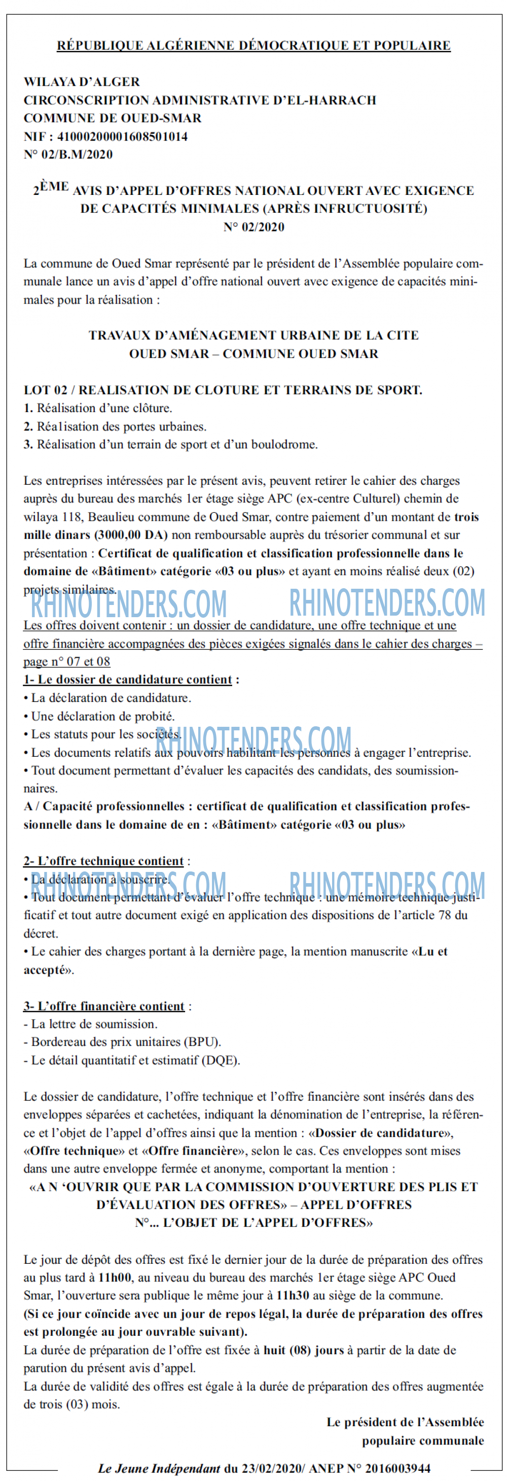 Jeune Independant