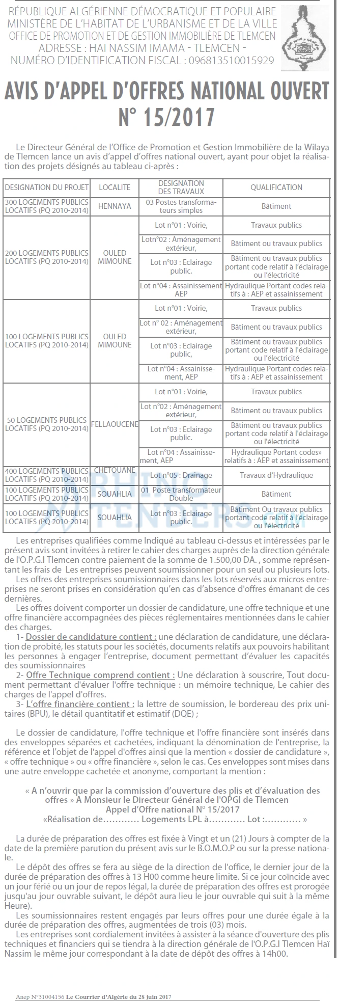 Le Courrier d'Algerie
