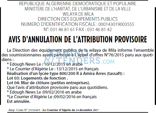 Le Courrier d'Algerie