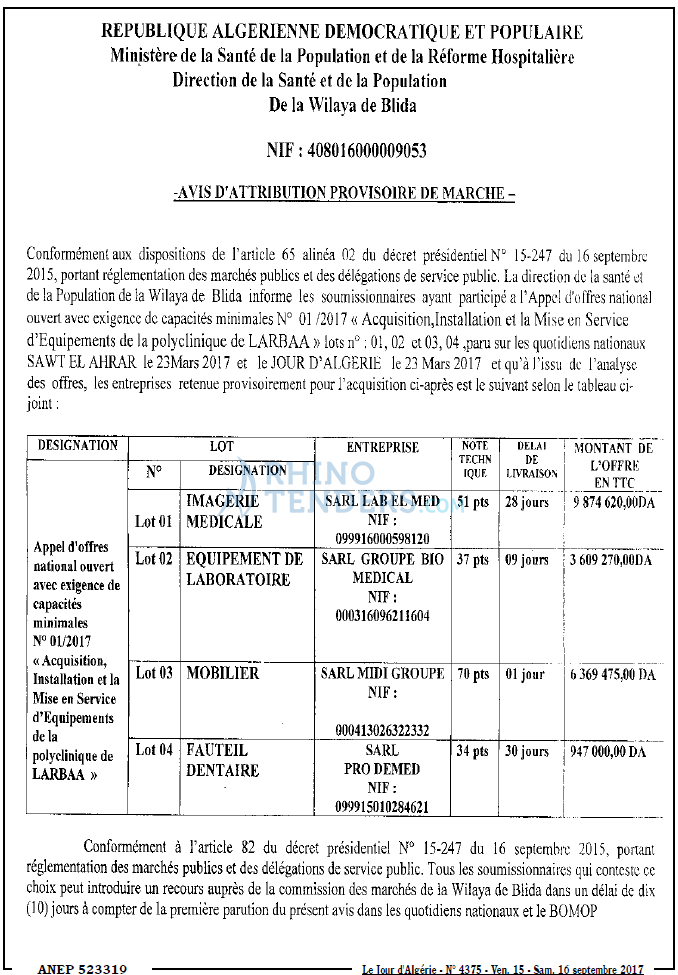 Le Jour d'Algérie